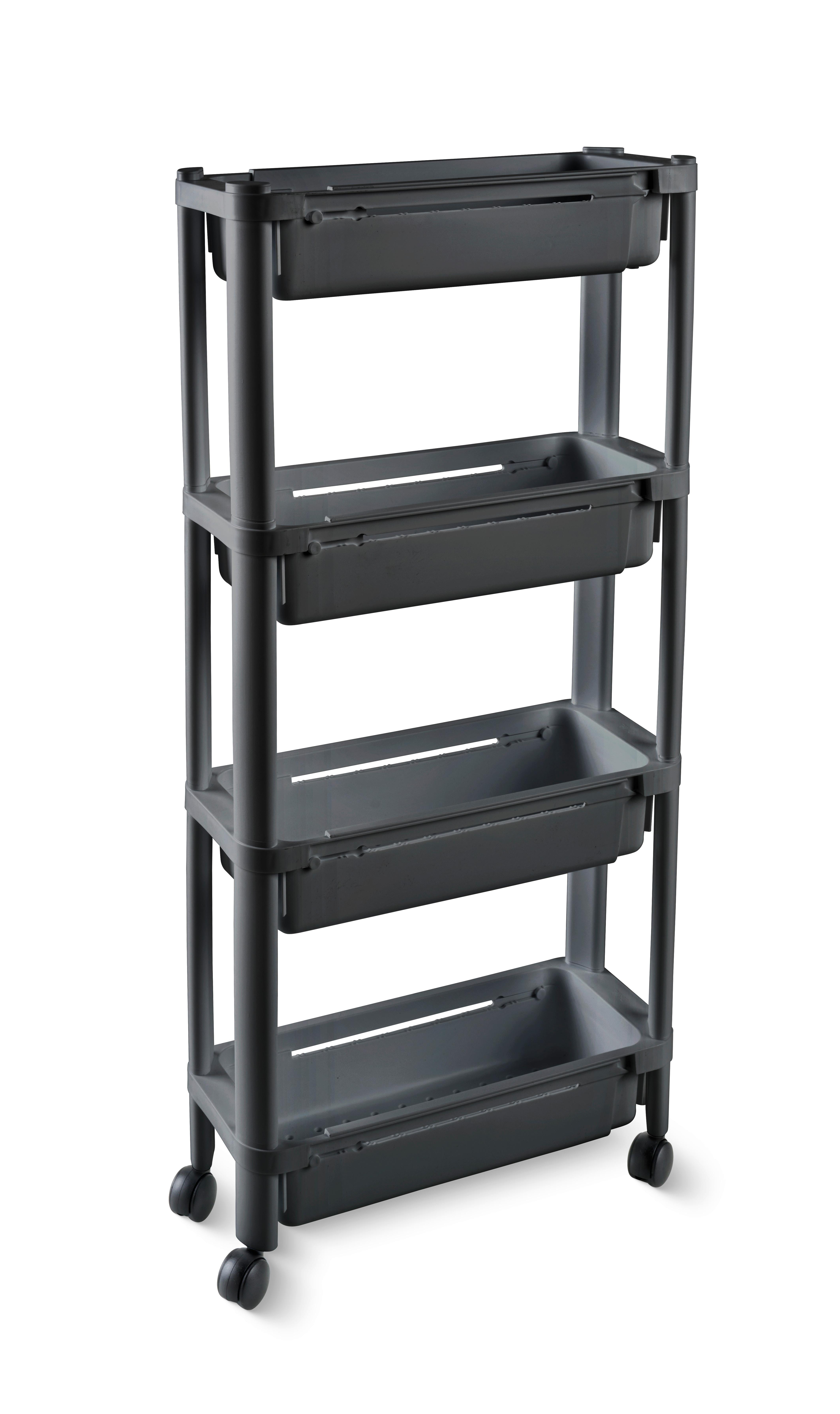 Allzweckwagen Vale Schwarz - Schwarz, KONVENTIONELL, Kunststoff (37,5/15/79cm) - Mömax