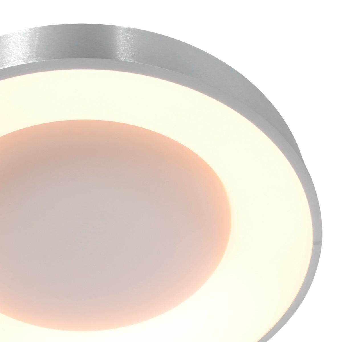 LAMPA SUFITOWA LED 2563ZI RINGLEDE - kolor srebrny, Basics, tworzywo sztuczne/metal (48/9cm)