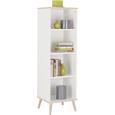 Regal Weiß - Eichefarben/Weiß, MODERN, Holz/Holzwerkstoff (42/133/40cm) - Modern Living