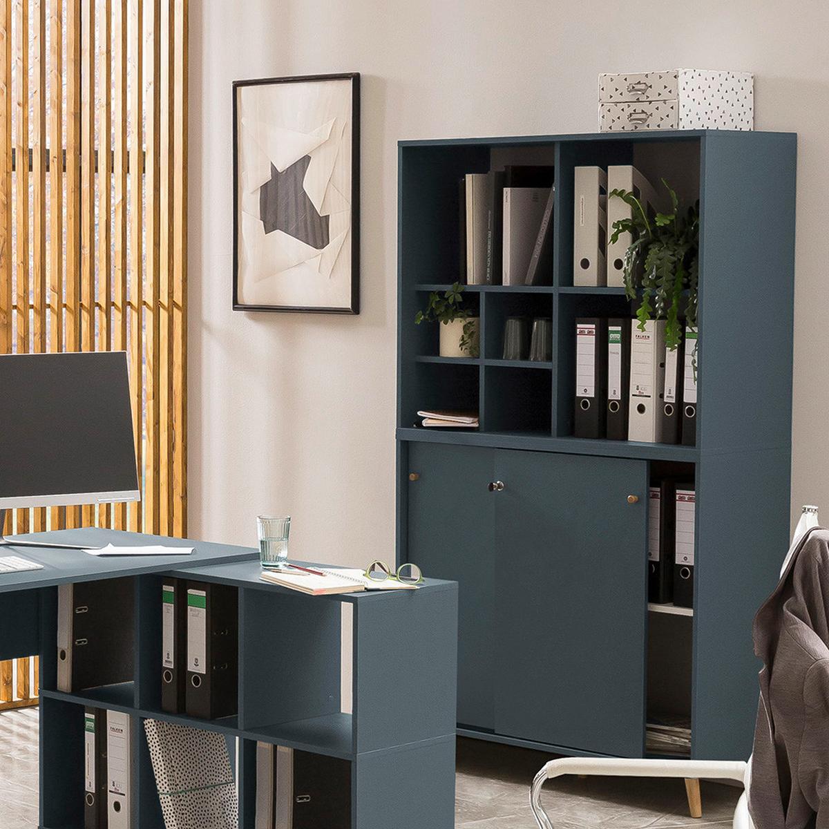 Regaleinsatz 500 Petrol ca. 47,5x38,4x32,8cm - Petrol, MODERN, Holzwerkstoff (47,5/38,40/32,8cm) - MID.YOU