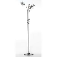 Stehleuchte Zoe Cromo Chromfarben max. 6 Watt - Chromfarben, Design, Metall (55/190cm)