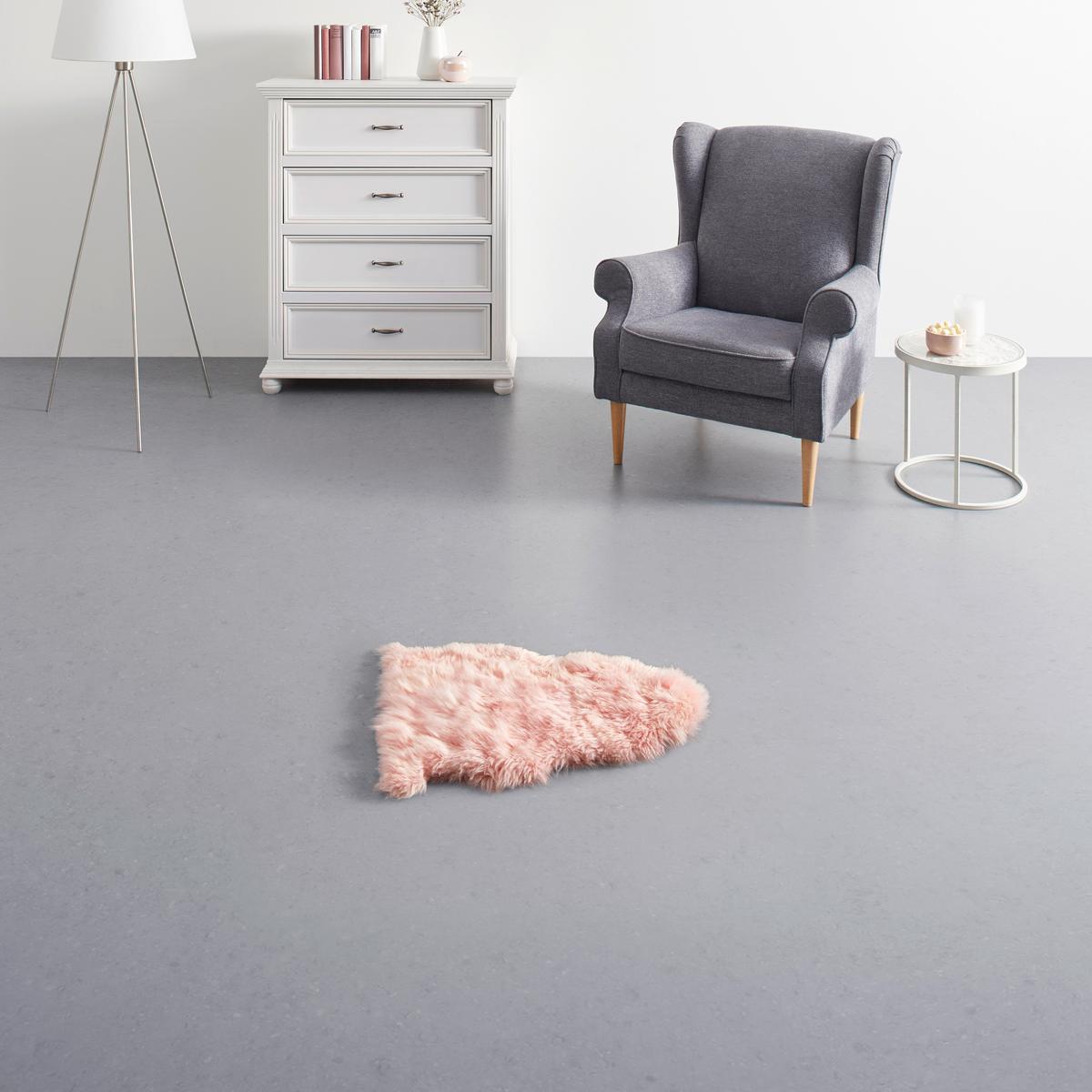 Schaffell Emma in Rosa ca. 60x45cm - Rosa, Textil (45/60cm) - Modern Living