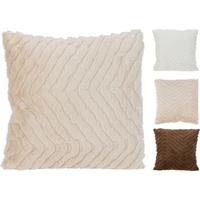 Műszőrme Díszpárna Rabbit Hair - bézs/barna, műanyag (45/45cm)