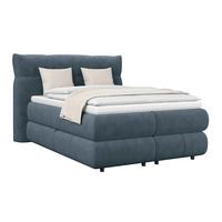 Boxspring Krevet Carmelo - zelena/crna, Trend, tekstil/plastika (140/200cm) - Premium Living