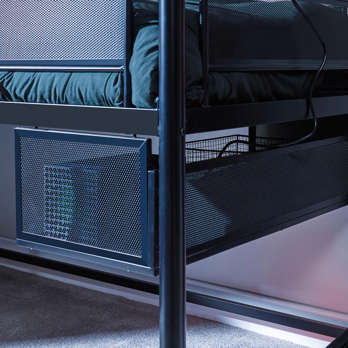 Etagenbett Contra Schwarz LF: ca. 90x190 cm - Schwarz, MODERN, Metall (90/190cm) - X Rocker