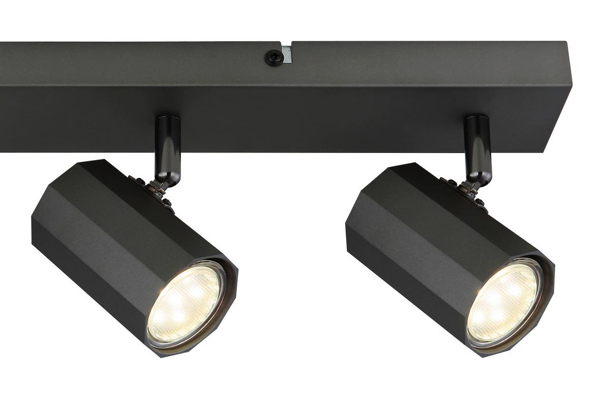 LAMPA SUFITOWA LUKKA - szary, Design, metal (53/6/14,5cm) - Novel