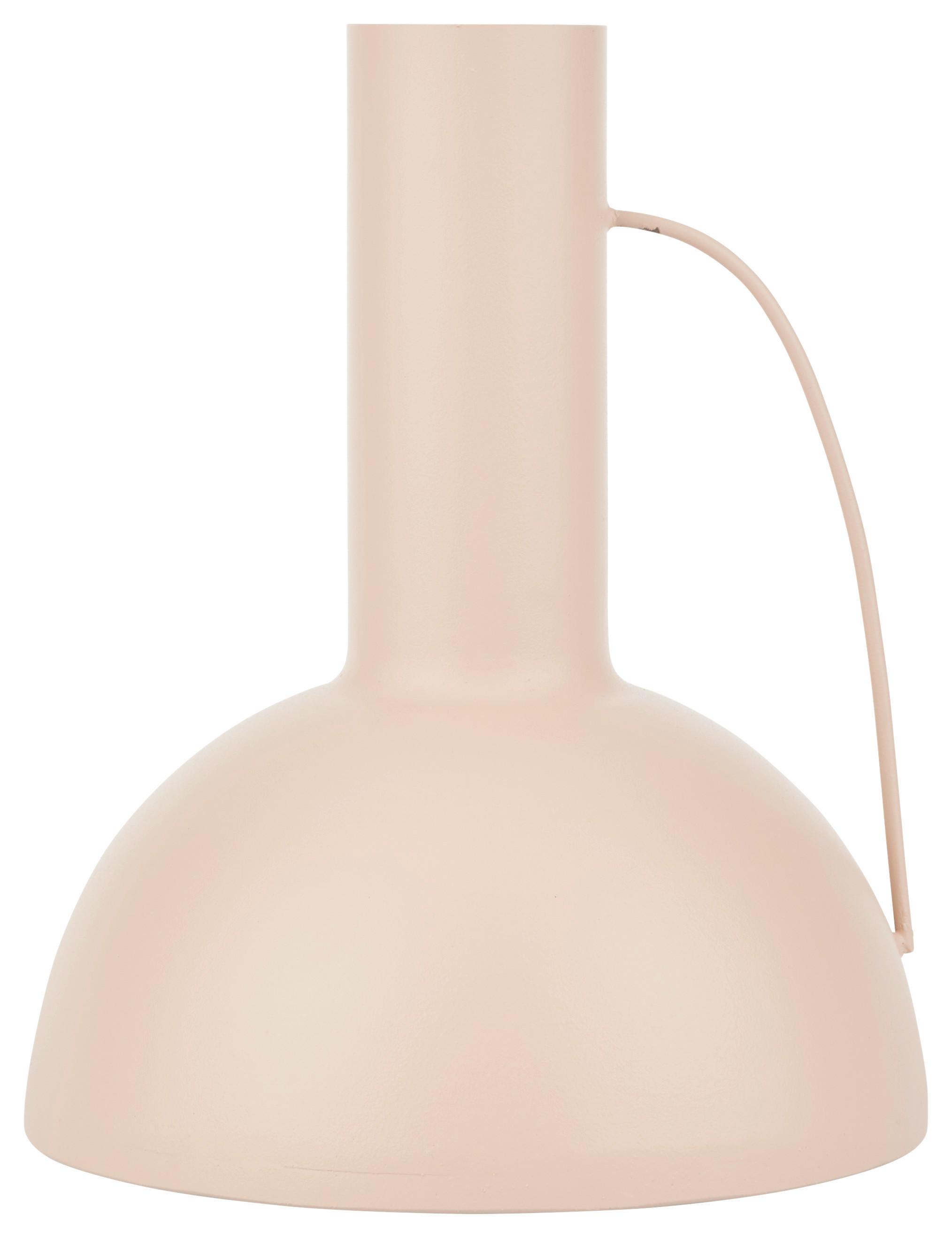 Vase Mirja in Rosa - Rosa, KONVENTIONELL, Metall (17,5/21cm) - Modern Living