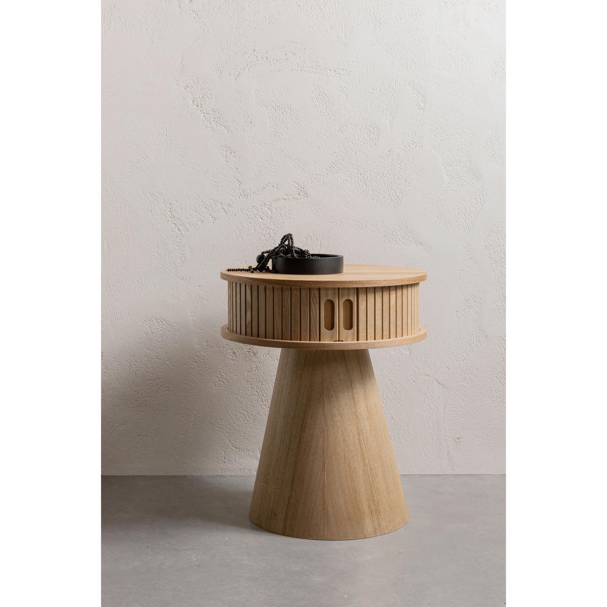 Nachttisch Karri Holz - Naturfarben, Design, Holz/Holzwerkstoff (38/38/46cm) - Livetastic