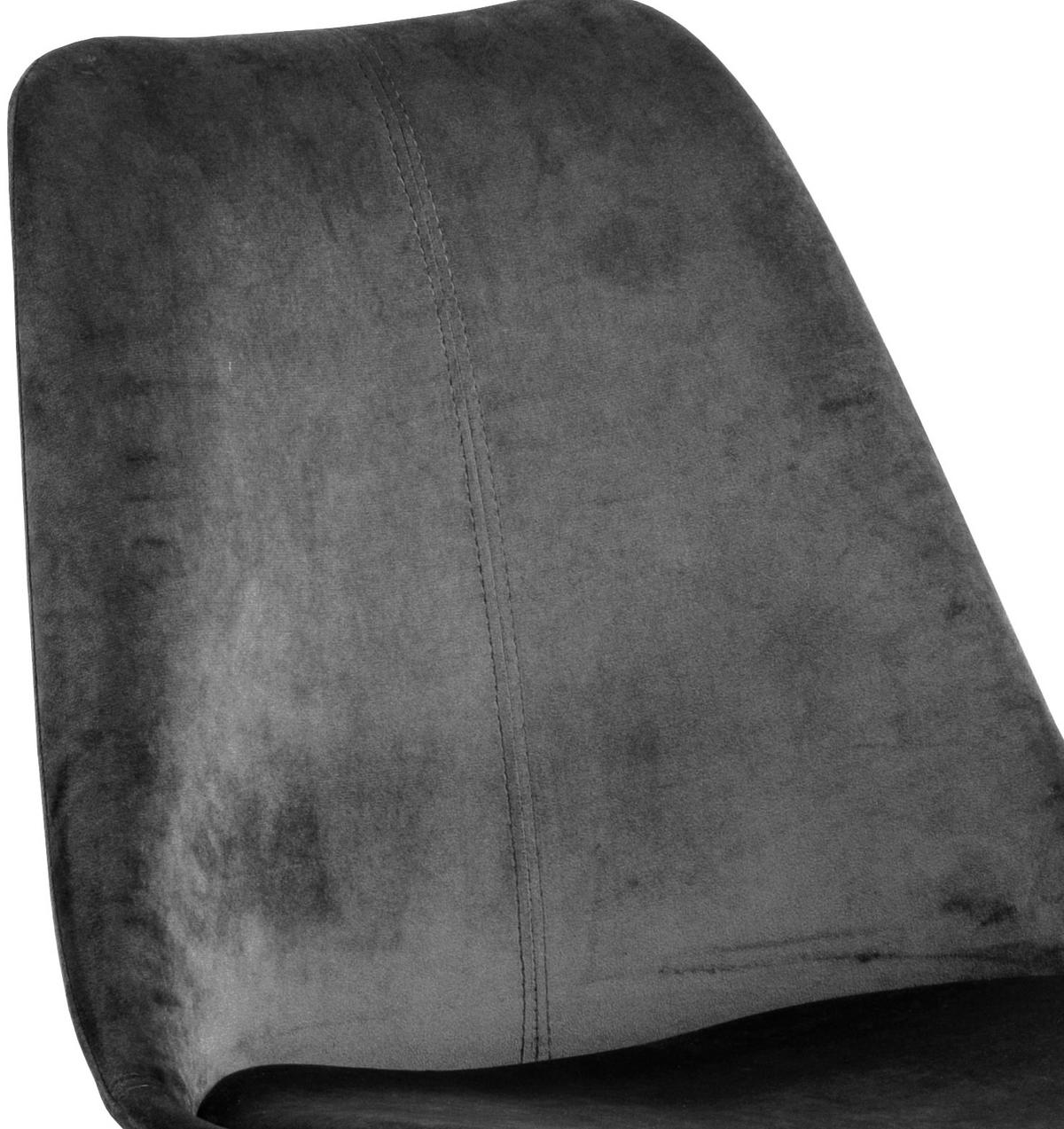 KRZESŁO ERIS - ciemnoszary/czarny, Trend, metal/tkanina (48,5/85,5/54cm) - Carryhome