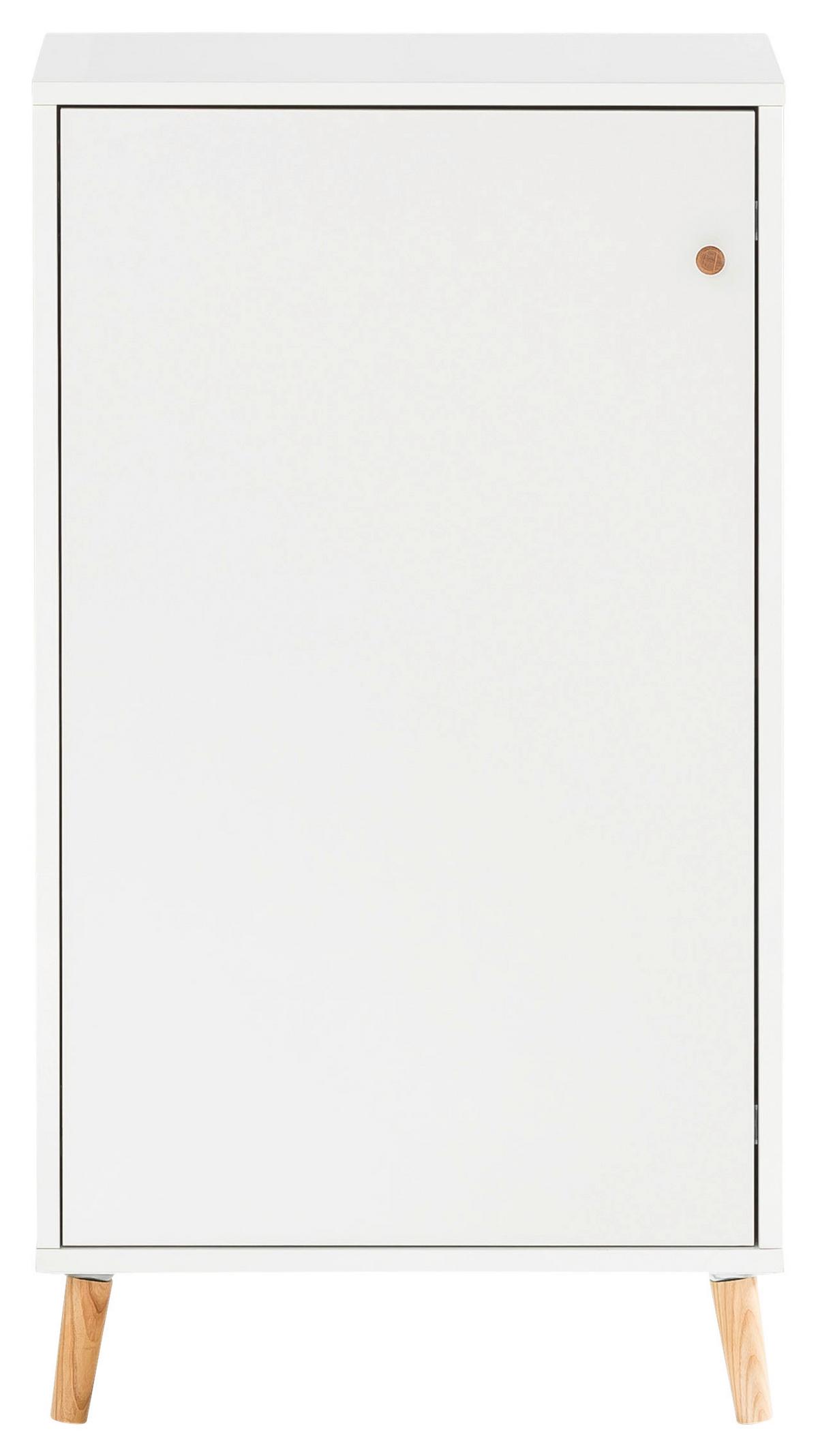 Aktenschrank Serie 500 Weiß ca. 50,95x92,6x41cm - Blau/Weiß, MODERN, Holzwerkstoff (50,95/92,6/41cm) - MID.YOU