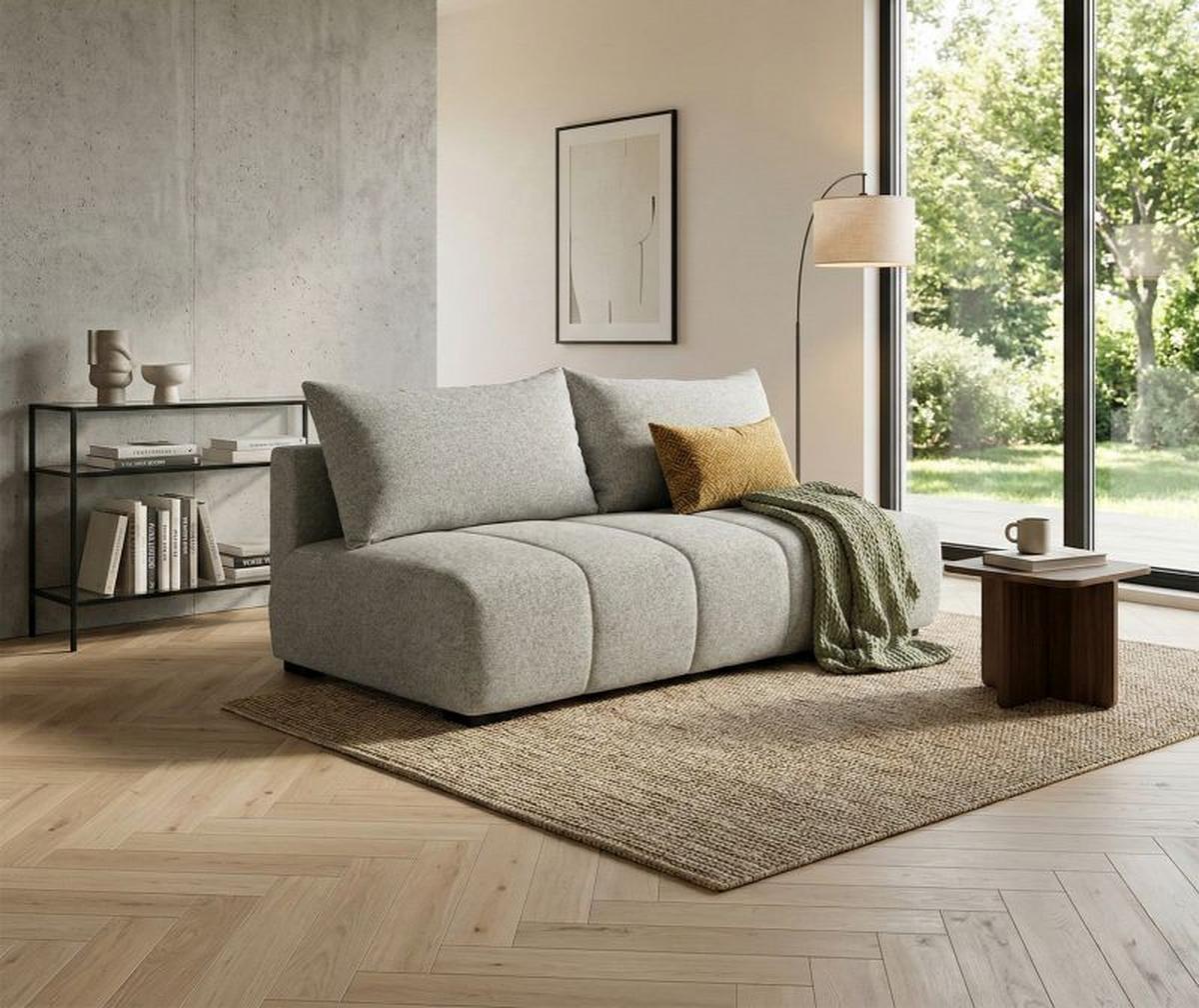 Trosjed Na Razvlačenje Wind - prljavo ružičasta/crna, Design (214/73-94/100cm) - Modern Living