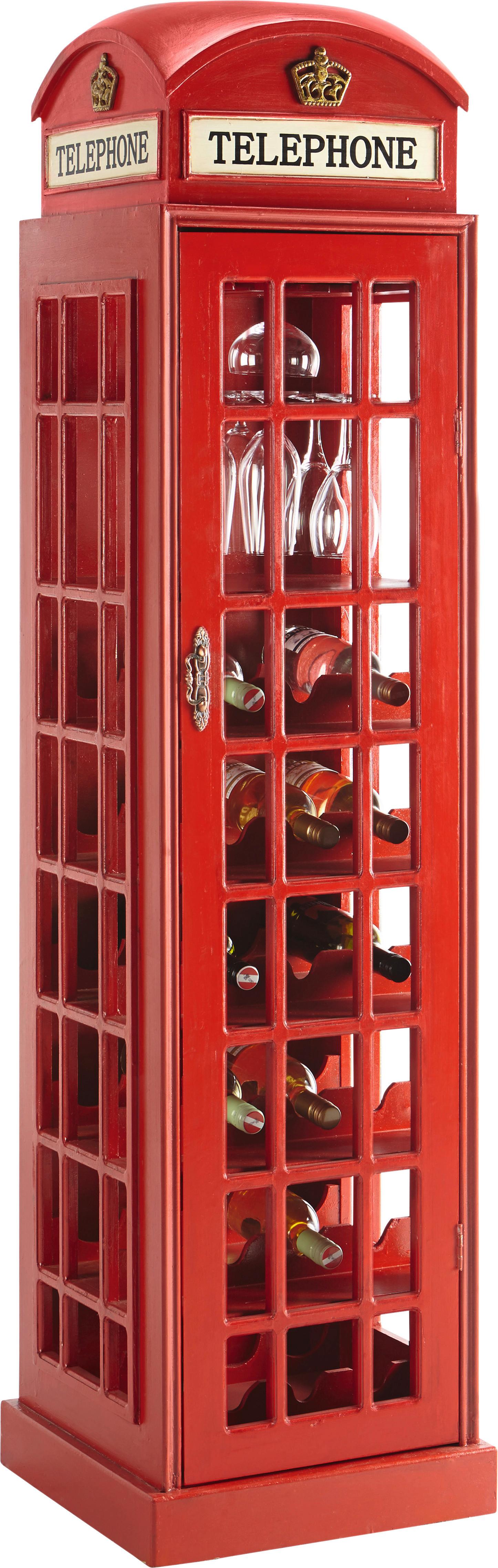 Barska Omara London Telephone, Rdeča - rdeča/barve bakra, Moderno, kovina/leseni material (44/171/44cm) - Mömax
