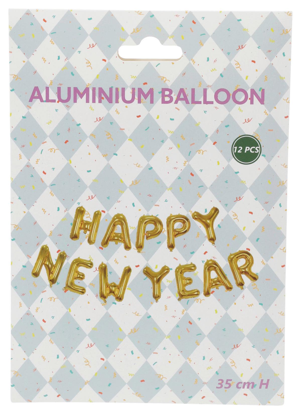 Luftballon Silvester diverse Designs - Multicolor, KONVENTIONELL, Kunststoff (83cm) - Mömax