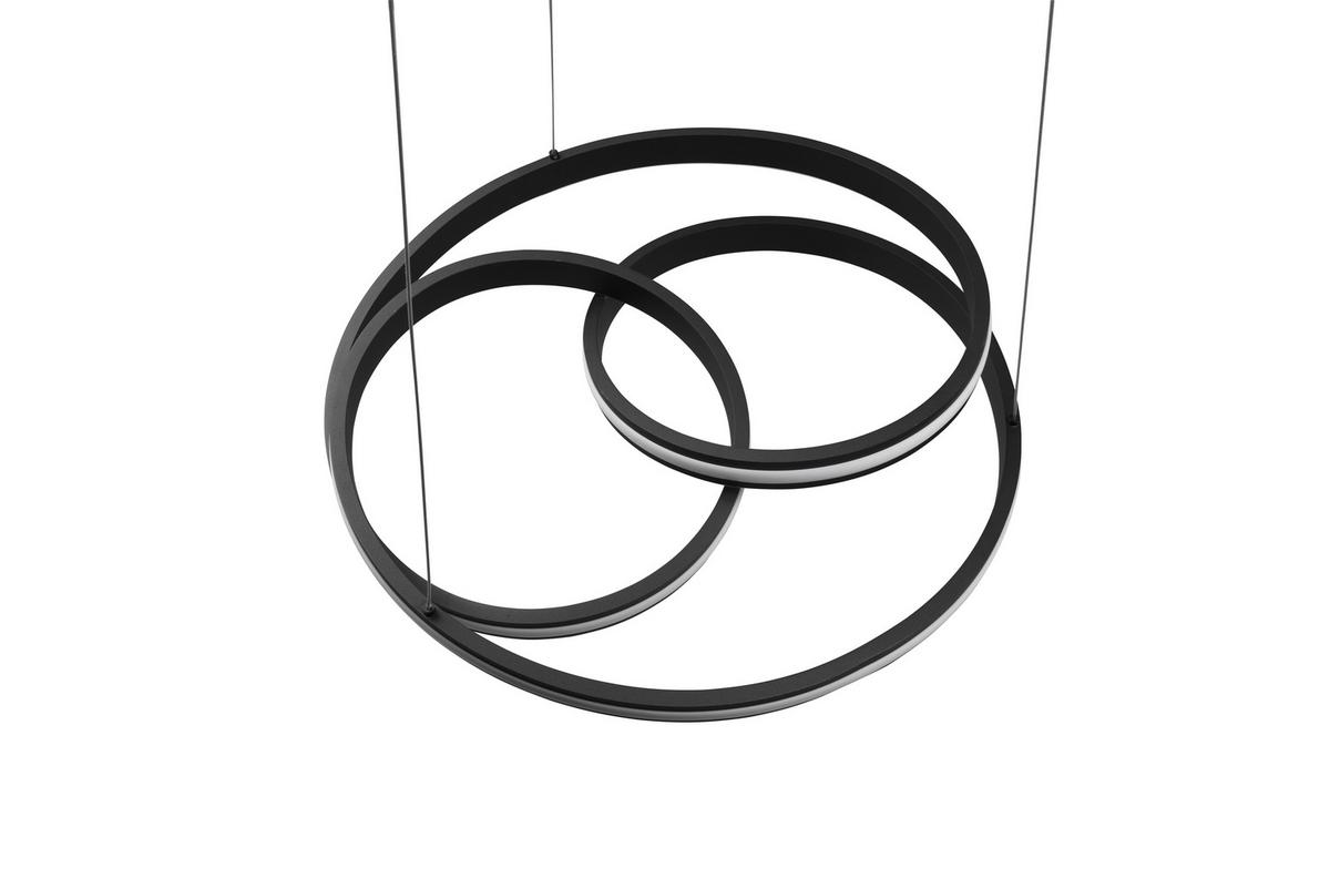 LED-Hängeleuchte Nuria Schwarz max. 60 Watt - Schwarz, Basics, Metall (60/150cm) - Trio Leuchten