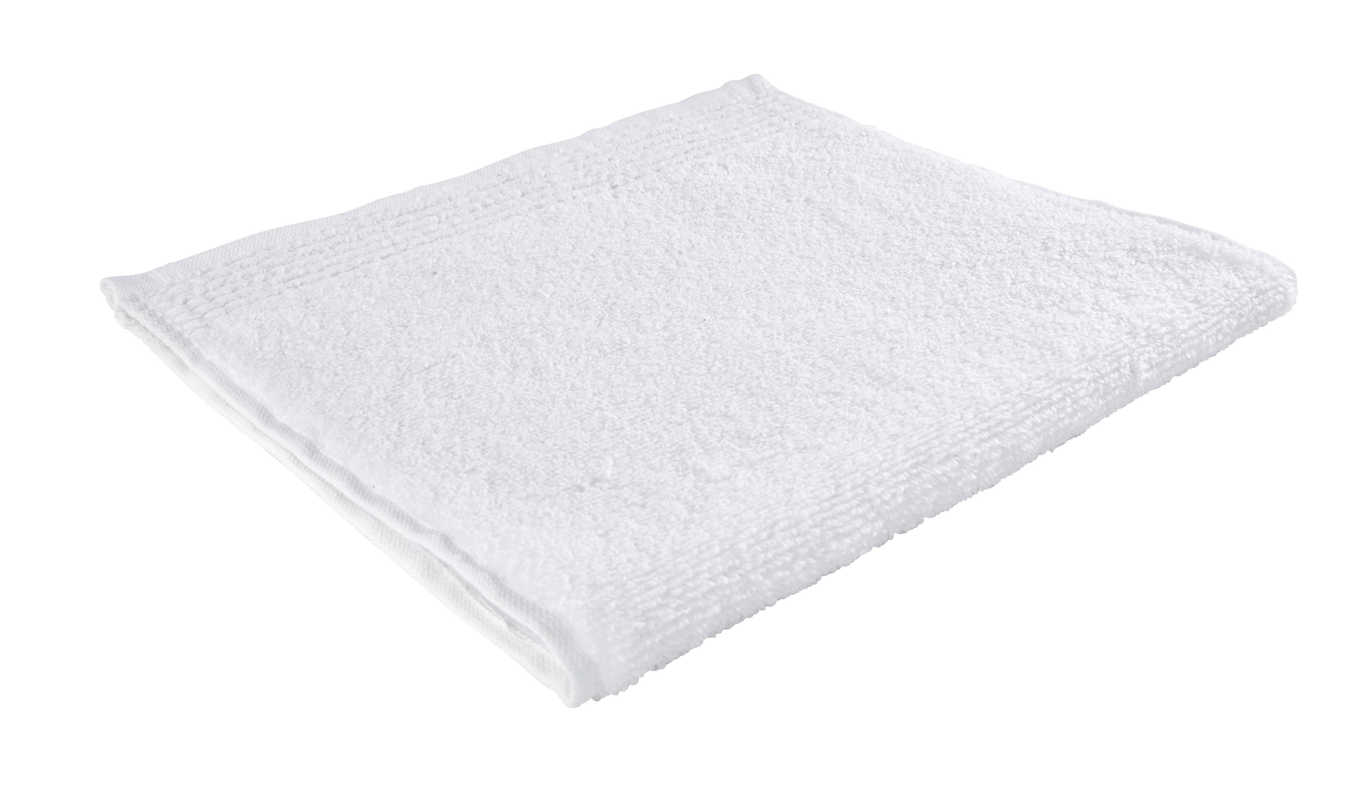 Gästetuch Melanie Weiss ca. 30x50cm - Weiss, Textil (30/50cm) - Modern Living