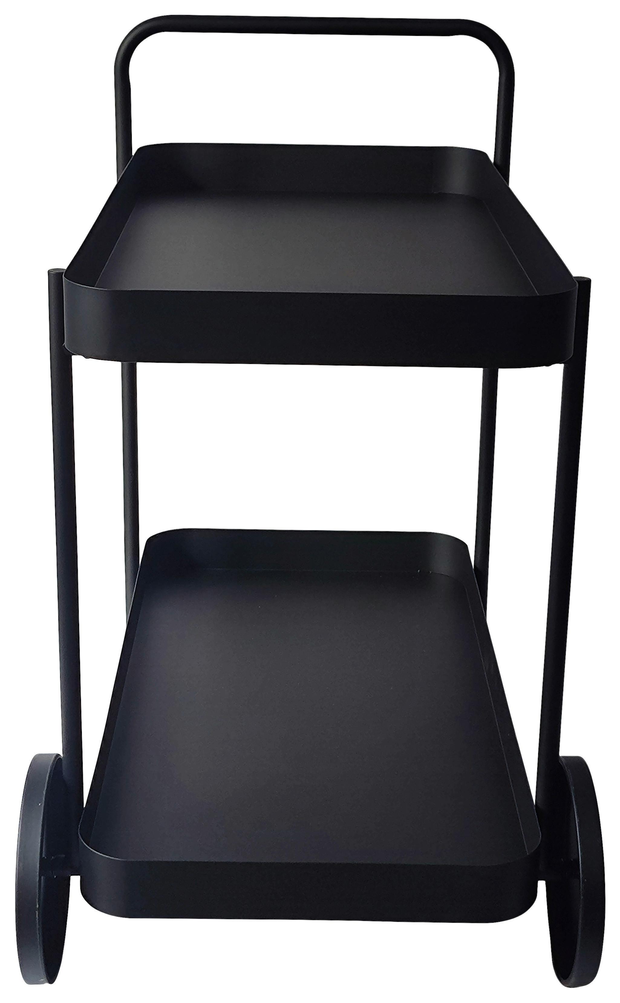 SERVERINGSVAGN DESINO -EXKLUSIV- - svart, Modern, metall (70/70/43cm) - Mömax