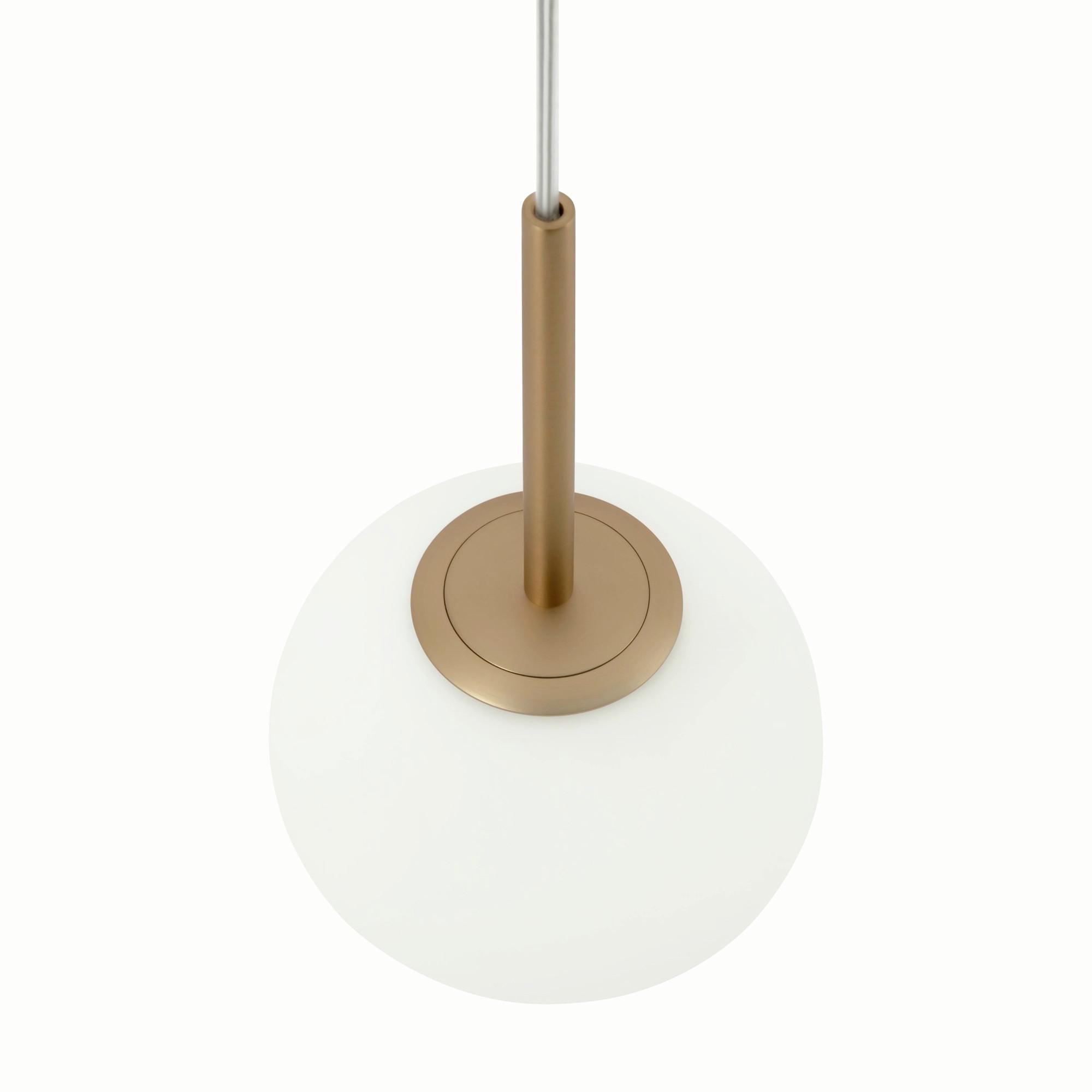Pendelleuchte Basic Form Goldfarben max. 40 Watt - Goldfarben/Weiß, Trend, Glas/Metall (15/180cm) - MAYTONI