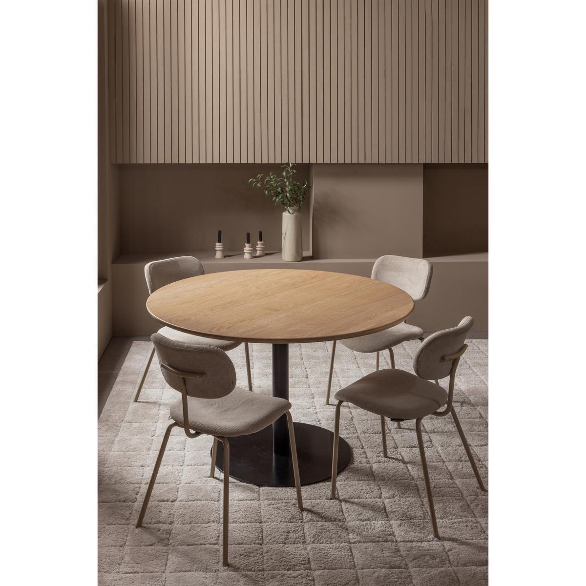 STUHL-SET Link Sandfarben B: 54cm - Sandfarben, MODERN, Textil/Metall (54/78/45cm) - Livetastic
