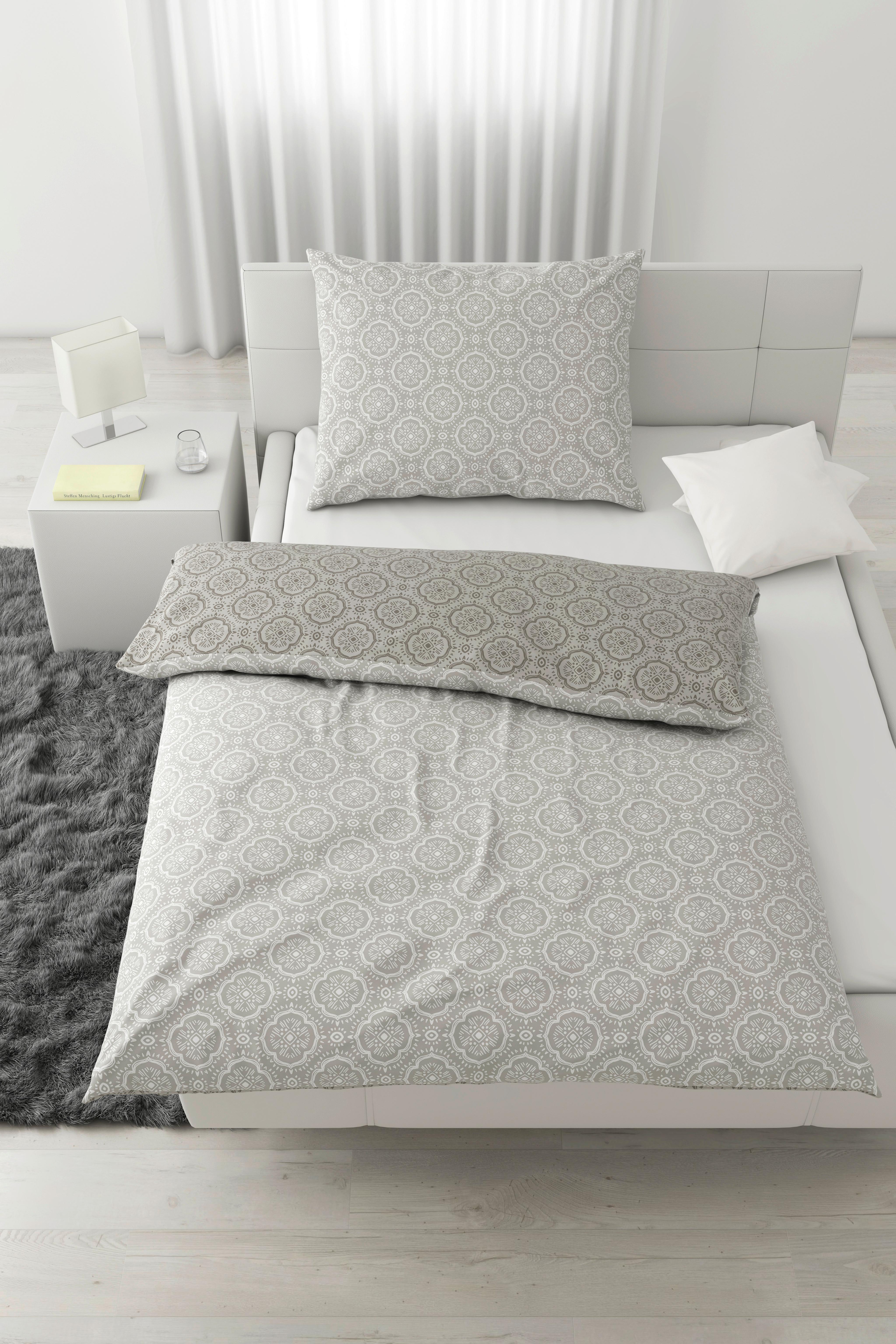 Posteljina Ethno 140x200/60x80 Cm - svijetlo siva, Lifestyle, tekstil (140/200cm) - Mömax