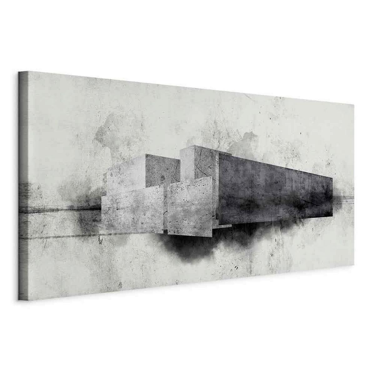 Slika Na Platnu Architectural Variation - siva/svetlo siva, Basics, tekstil/les (120/60/1,2cm) - artgeist