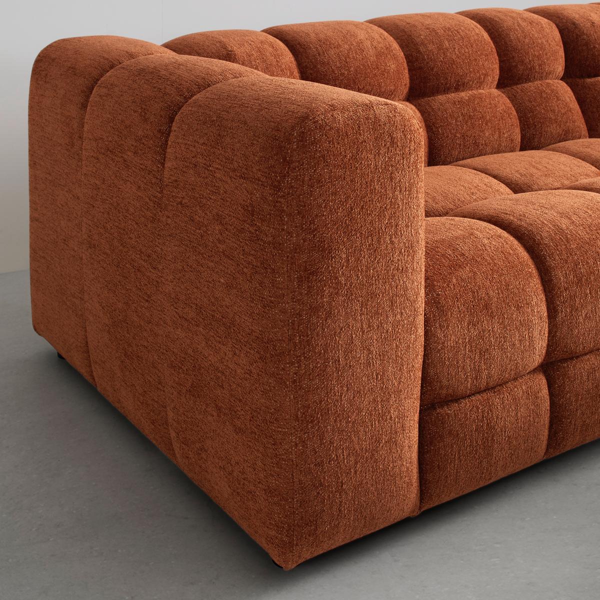 Wohnlandschaft Story Rostfarben - Rostfarben, Modern, Textil (256/68/162cm) - Premium Living