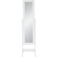 Álló Tükör Multistore - Fehér, Faalapú anyag/Üveg (34/144/37cm) Álló Tükör Multistore - Fehér, Faalapú anyag/Üveg (34/144/37cm)
