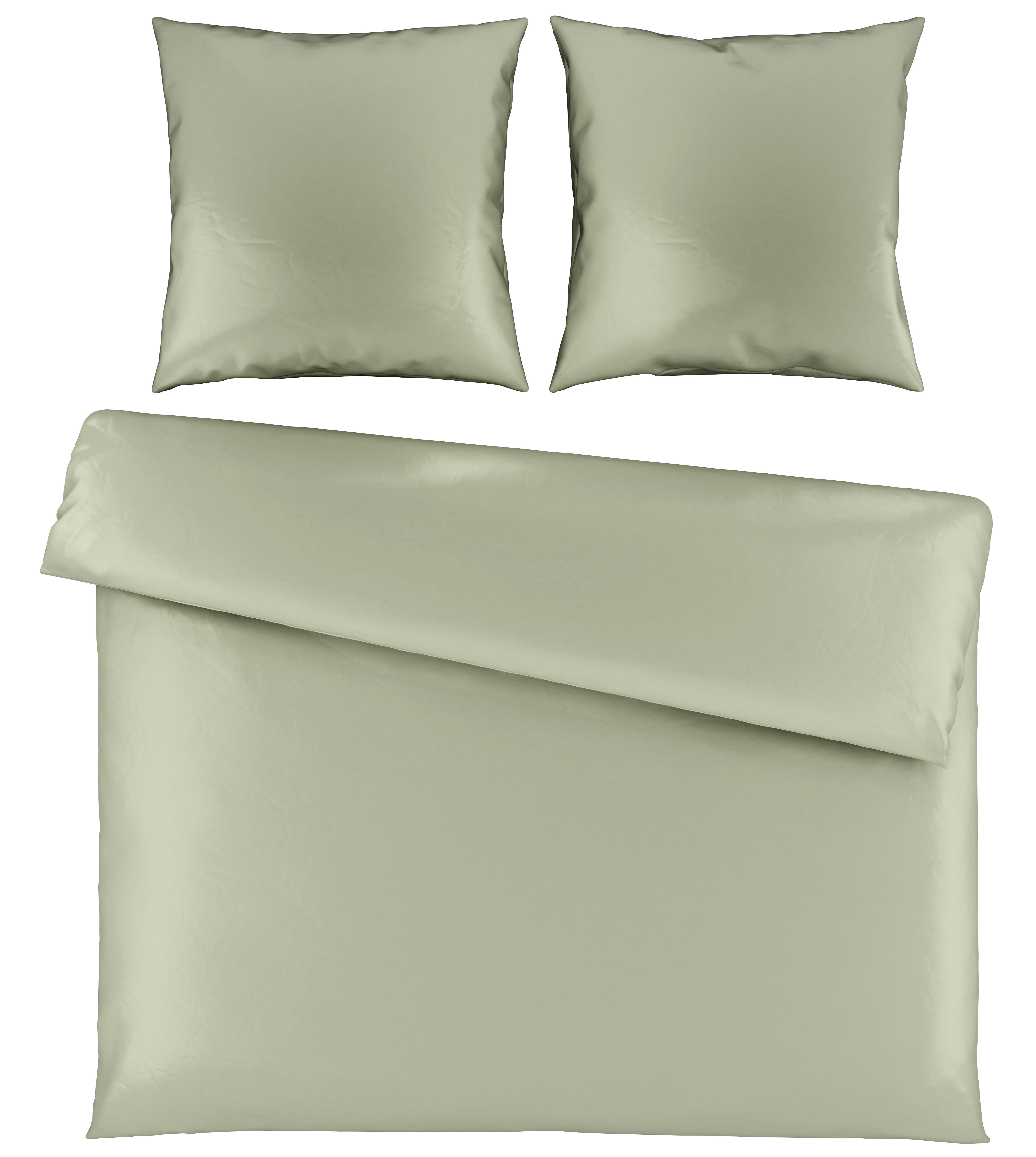 Bettwäsche Alex Uni XXL ca. 200x220cm - Hellgrün, MODERN, Textil (200/220cm) - Premium Living