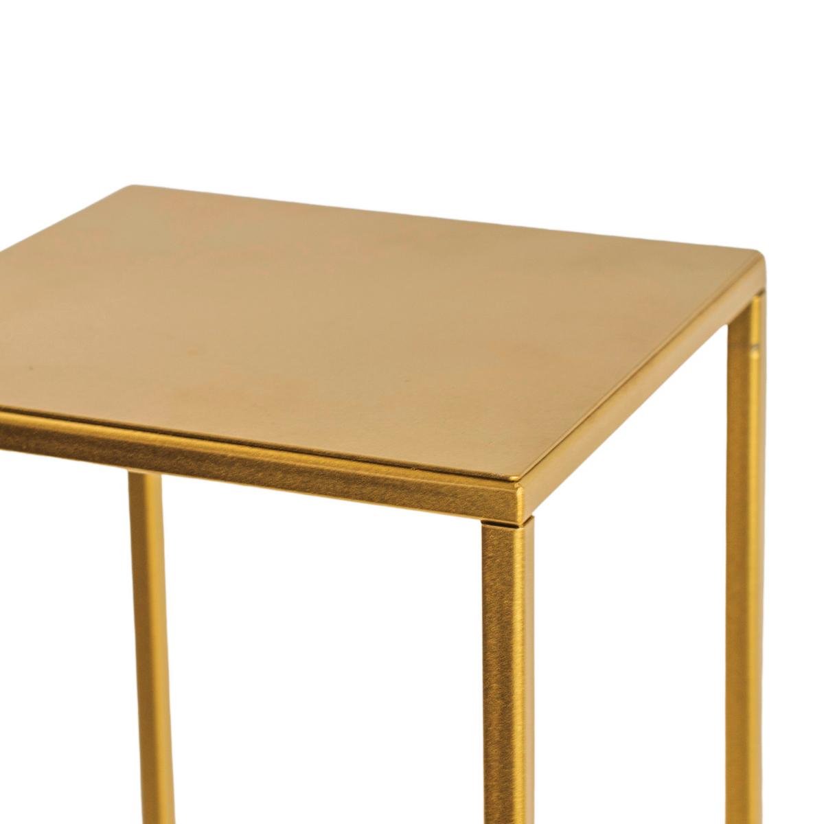 Blumenständer Goldfarben - Goldfarben, Basics, Metall (19/77/19cm)