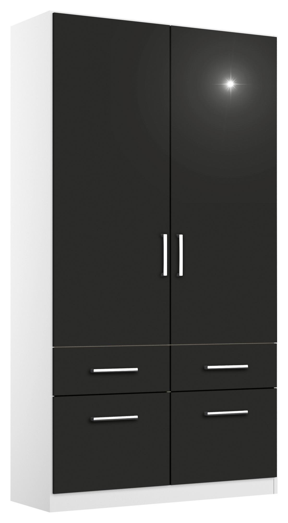 Ormar S Klasičnim Vratima Berlin - bijela/siva, Moderno, drvni materijal/plastika (91/197/54cm) - Modern Living