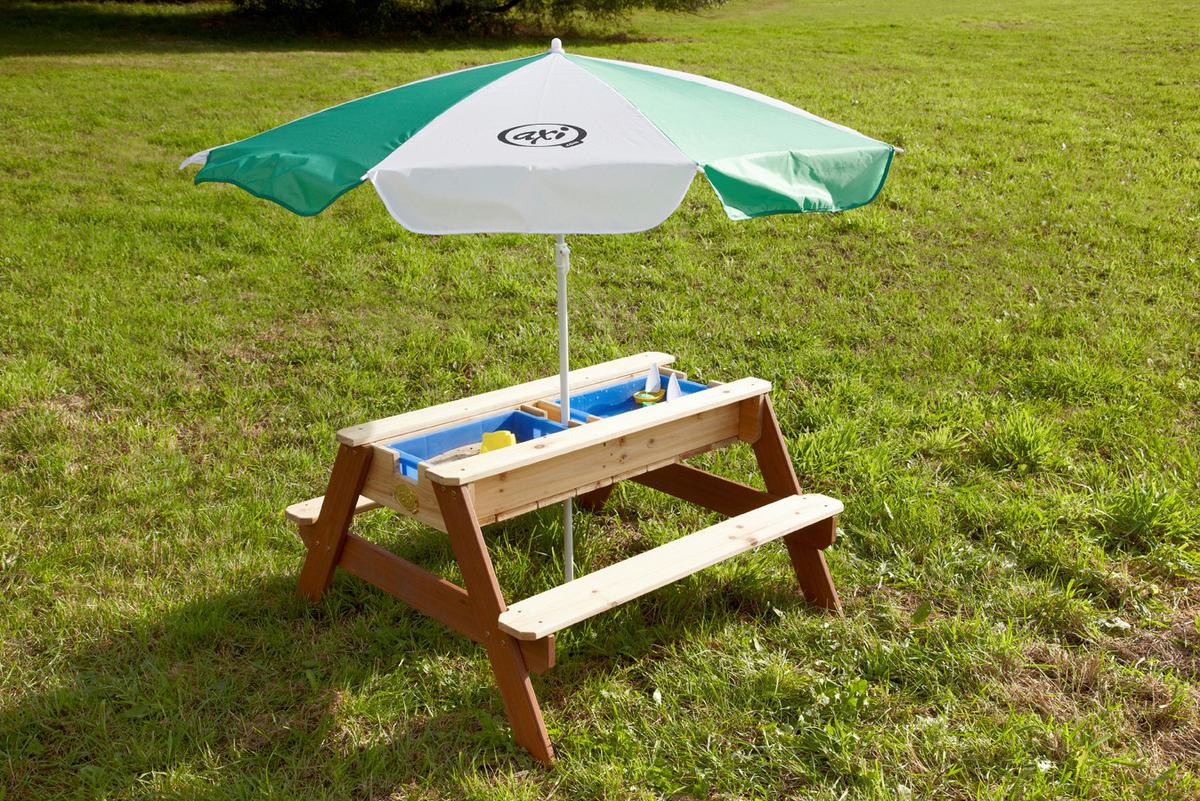 Kinder-Gartentisch Axi Nick Braun Sand-Wassertisch - Braun, Basics, Holz (80/56/90cm) - Ambia Garden