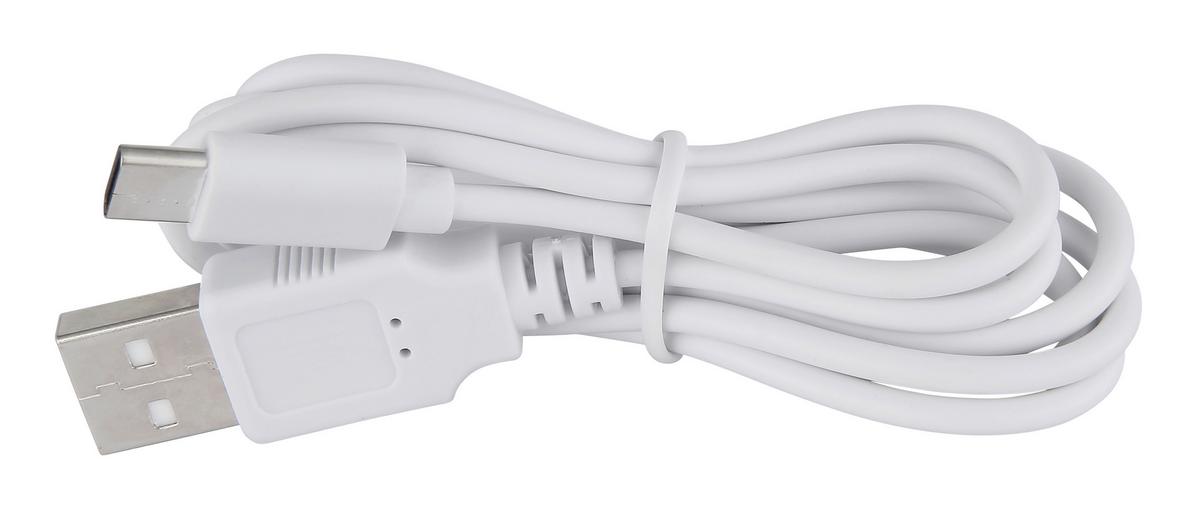 AKKU-TISCHLEUCHTE 58488W VERSCHLUSSLICHT - Weiss, Design, Kunststoff/Metall (10,6/36cm) - Globo