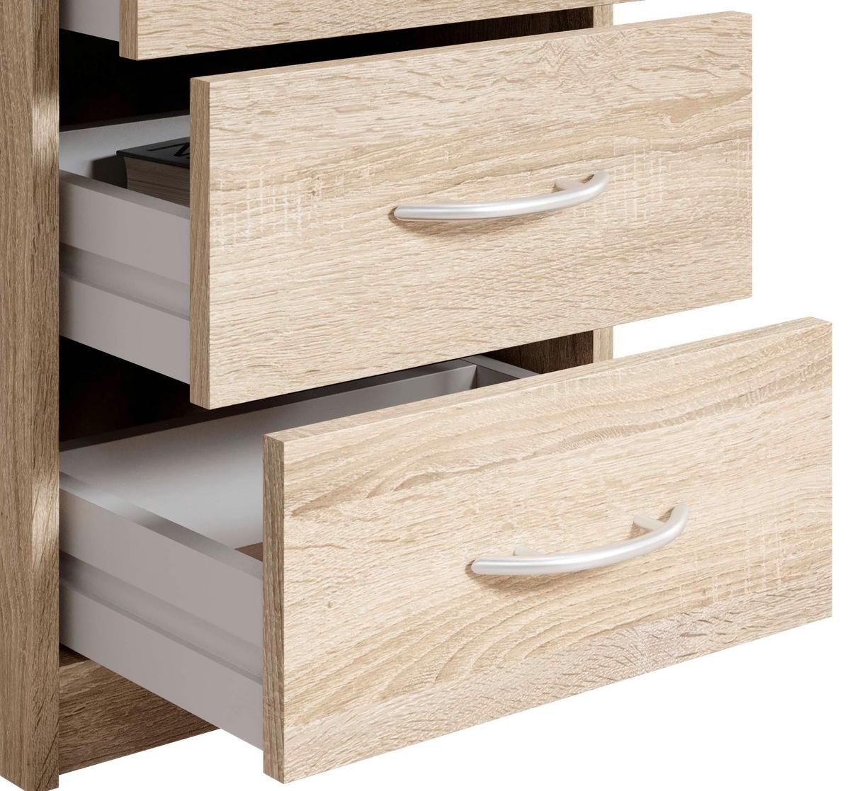 SZAFKA NOCNA PEPE - kolor dębu sonoma, Basics (38,5/54/28,2cm) - P & B