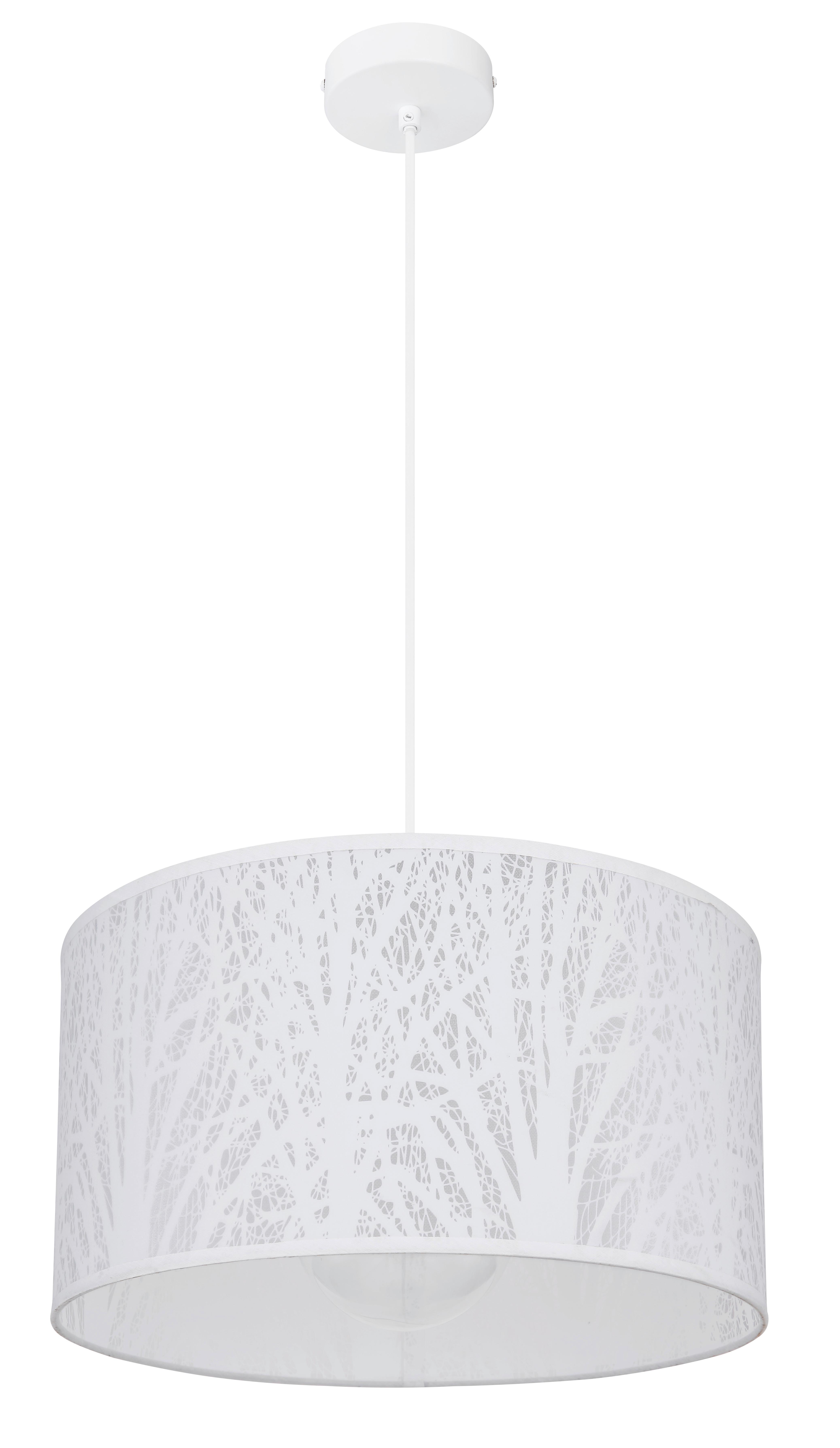 Viseča Svetilka 15387h Leif - bela, Design, kovina/umetna masa (38/120cm) - Globo