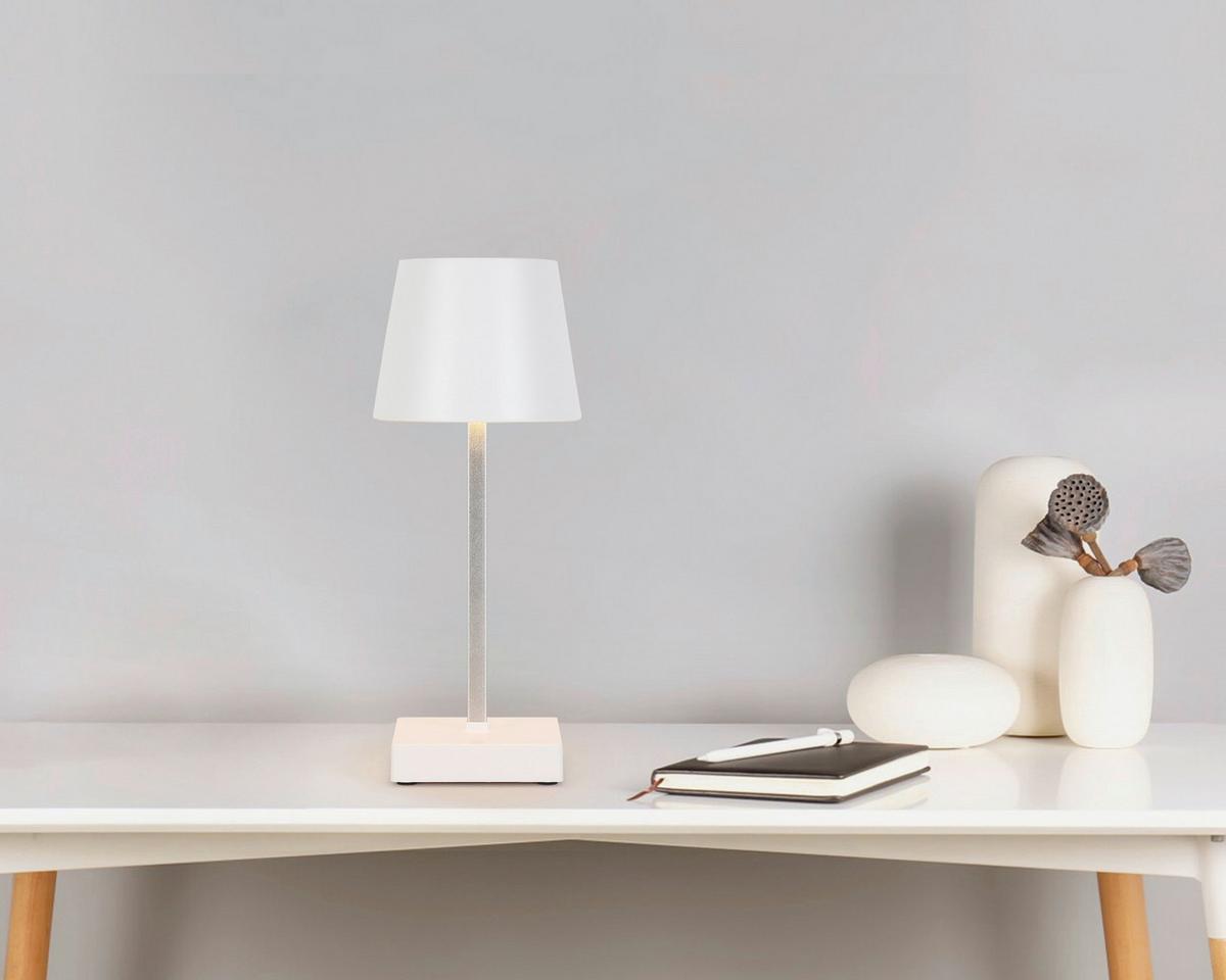 LED-Dekoleuchte Gopi max. 1,5 Watt - Weiss, Romantik / Landhaus, Kunststoff/Metall (10,5/26cm) - Modern Living