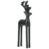Dekorentier Deer Schwarz - Schwarz, Modern, Kunststoff (9,8/26/3,1cm) - Modern Living
