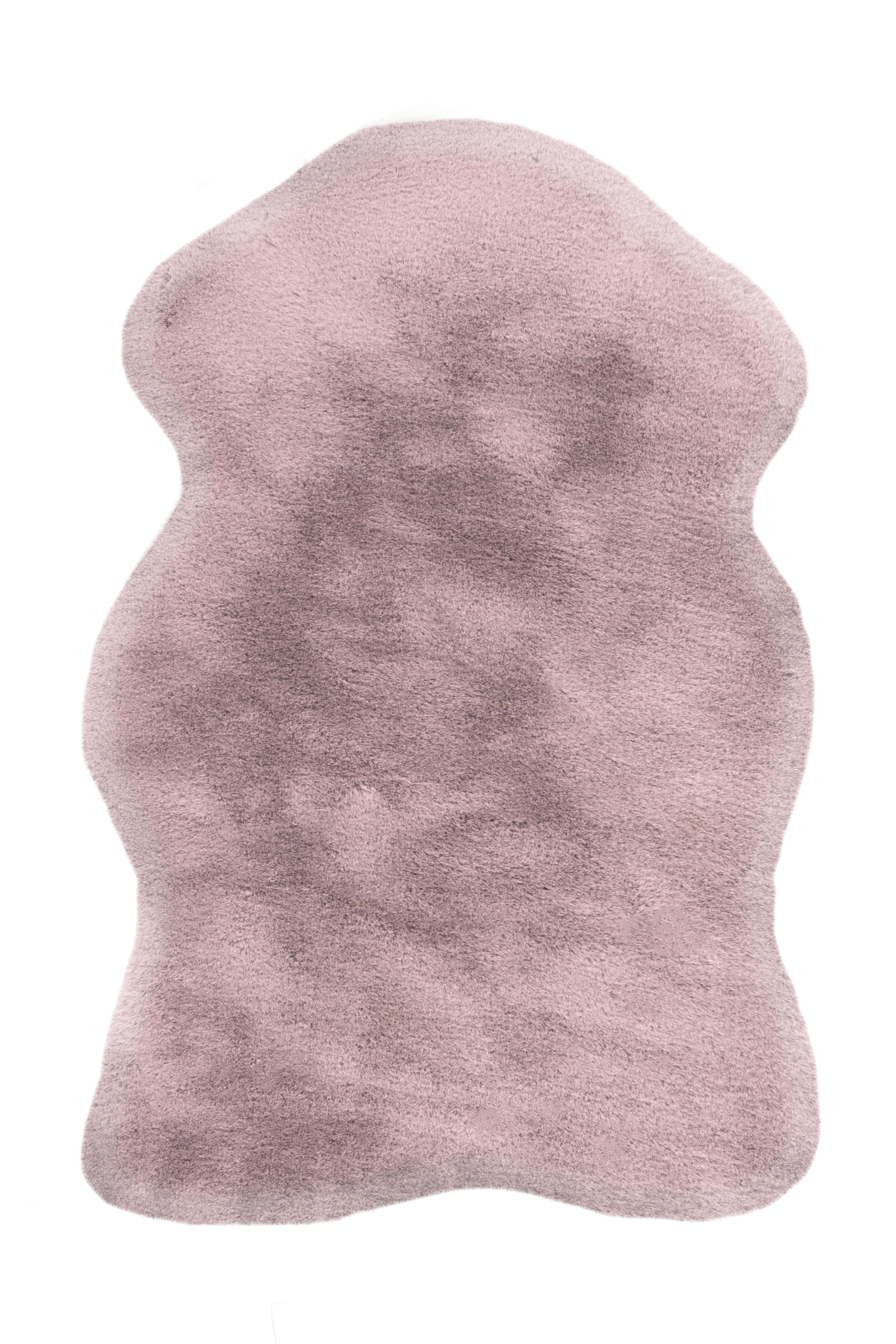 Hochflorteppich 4ofhq-60-90-O Rabbit - Rosa, Trend, Textil (60/90cm) - Kayoom