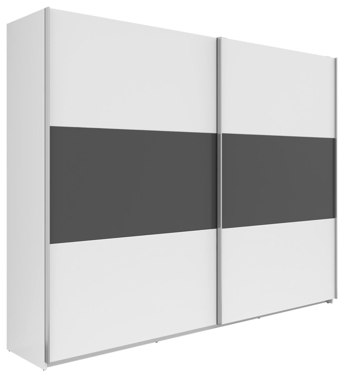 Ormar S Kliznim Vratima Saturn - bijela/boje grafita, Konvencionalno, drvni materijal/metal (270/210/59cm) - Based