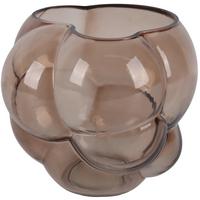 Vase Bubble Hellbraun - Hellbraun, Glas (18,6/16,5/16,8cm) - Mömax