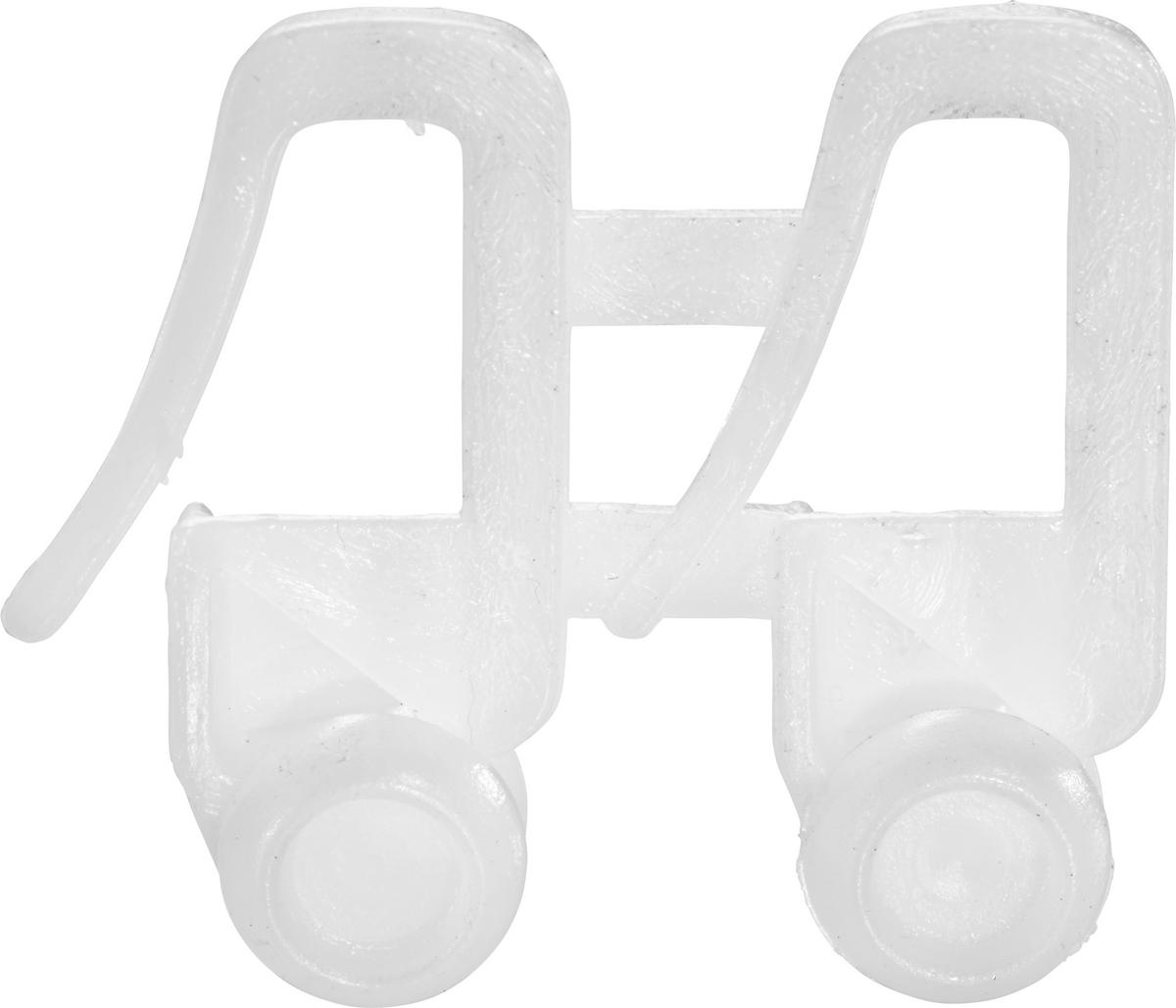 Vorhangschienenzubehör Amelie 1 in Weiss - Weiss, Kunststoff - Modern Living