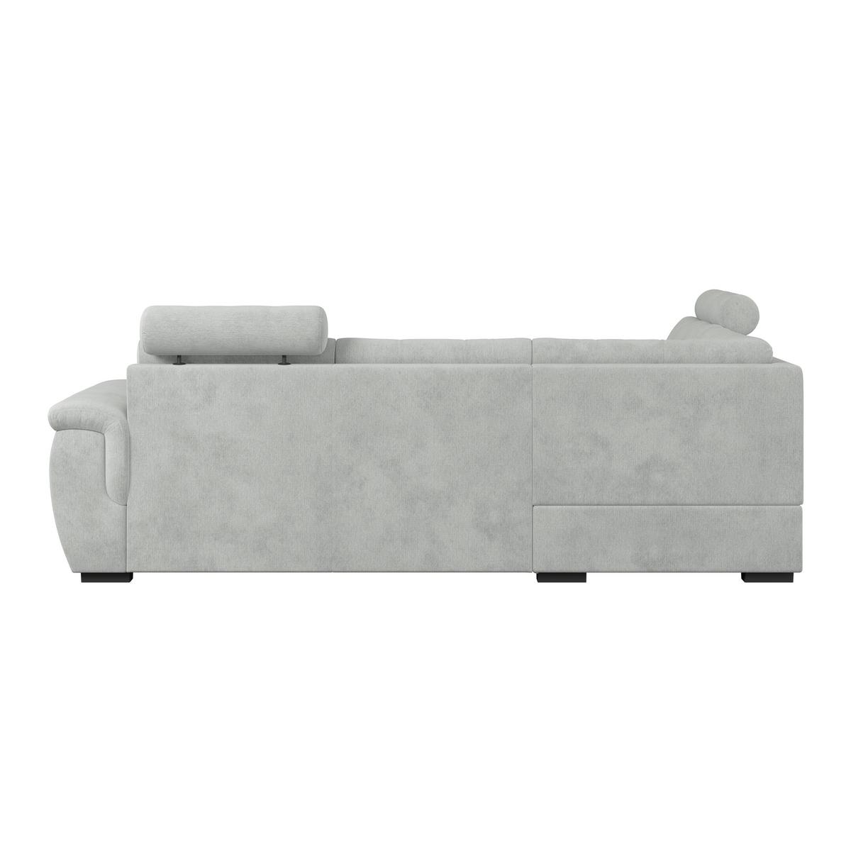 Ugaona Garnitura Falco New - sivo-bela/crna, Konvencionalno, tekstil/plastika (183/251cm) - Ondega