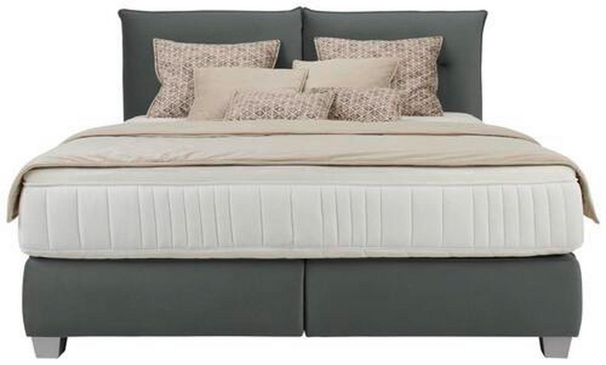 PAT BOXSPRING FOG - antracit, Lifestyle, textil (180/200cm) - Premium Living
