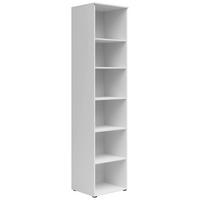 Otvorena Polica Multi - bela/antracit, Moderno, pločasti materijal/plastika (45/195/40cm) - Modern Living