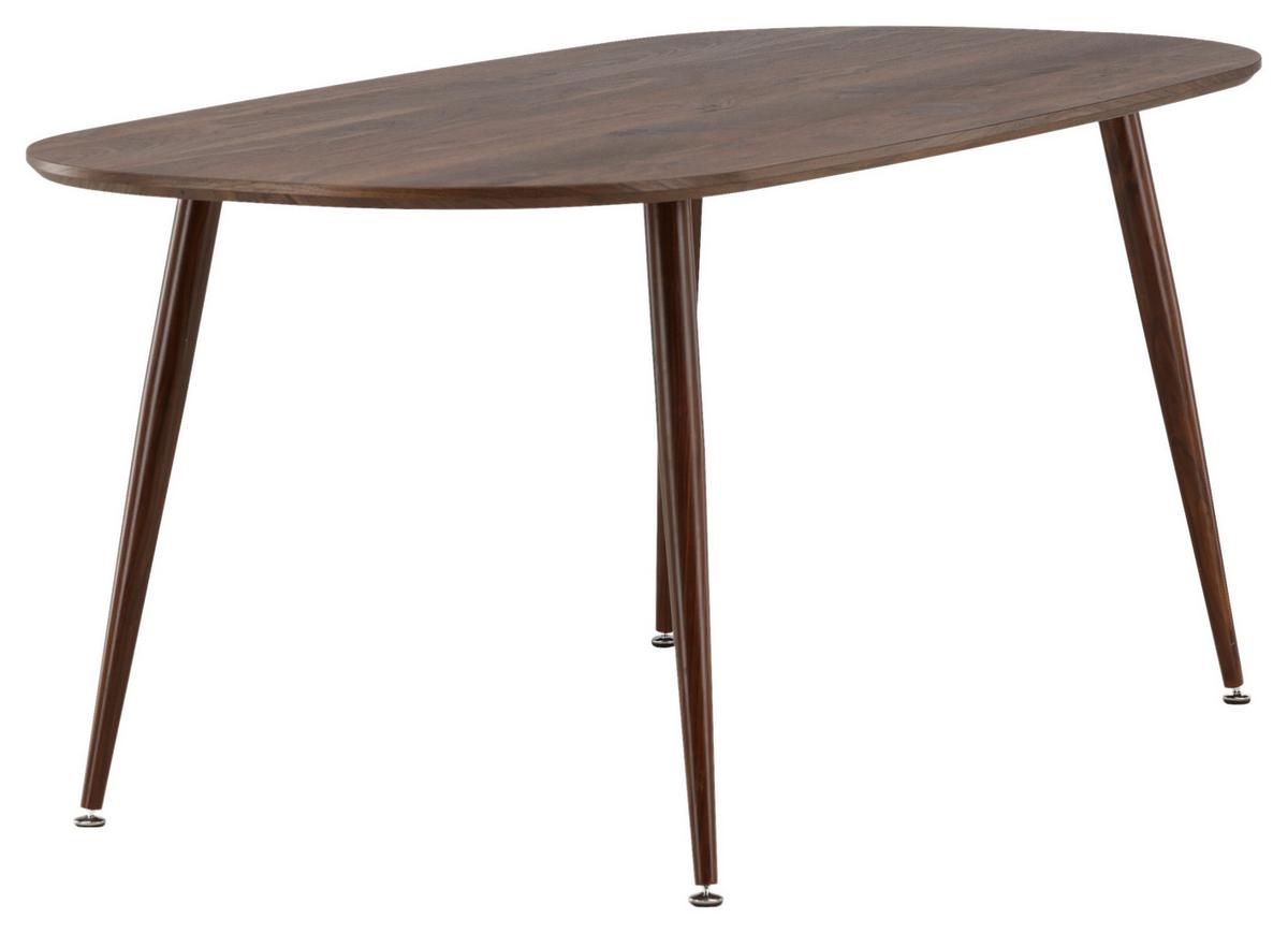ESSTISCH SANFORD - Dunkelbraun, Design, Holz/Holzwerkstoff (180/90/75cm) - Livetastic
