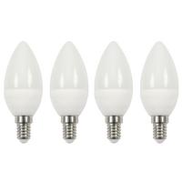 LED-Leuchtmittel Multi max. 5,5 Watt, 4 Stück - Weiß, Kunststoff/Metall (3,7/9,9cm) - Mömax