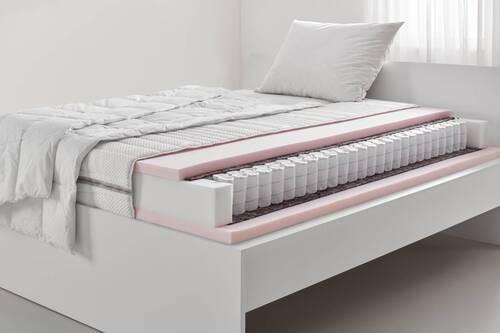 Taschenfederkernmatratze XXL-Feel ca. 140x200cm - Weiss, Textil (140/200cm) - Premium Living