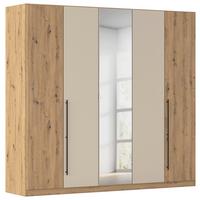 Kleiderschrank Safari Champagner/Eiche Artisan - Champagner/Eiche Artisan, KONVENTIONELL, Holzwerkstoff/Metall (226/210/54cm) - Based