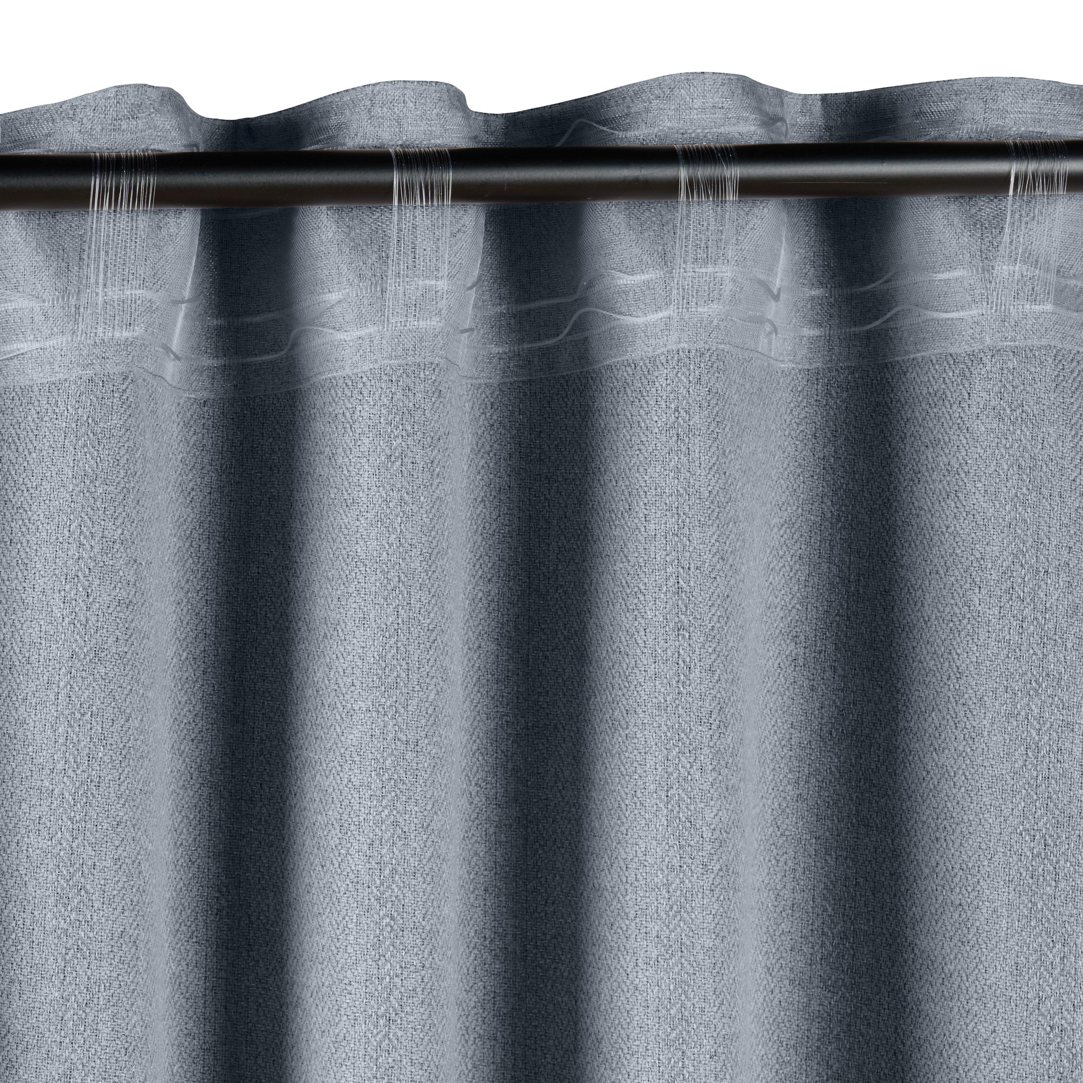 MÖRKLÄGGNINGSGARDIN ALLAN - grå, Romantik / Lanthus, textil (135/255cm) - Premium Living