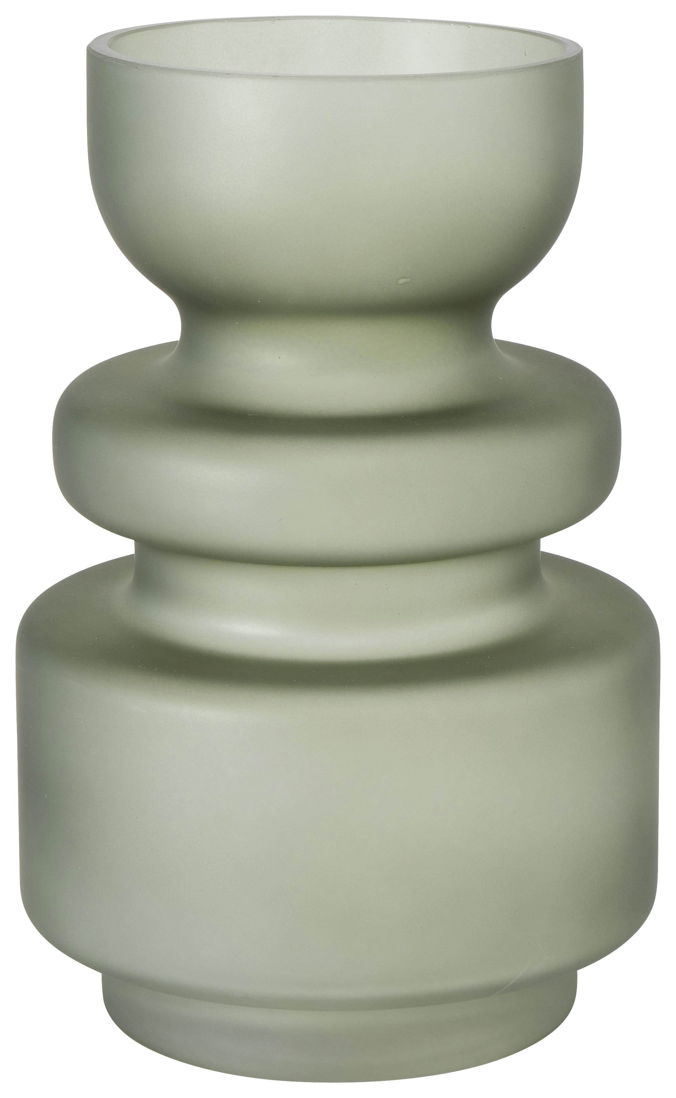 Vaza Bodena I -Paz- - tamno zelena, Modern, staklo (16/25cm)