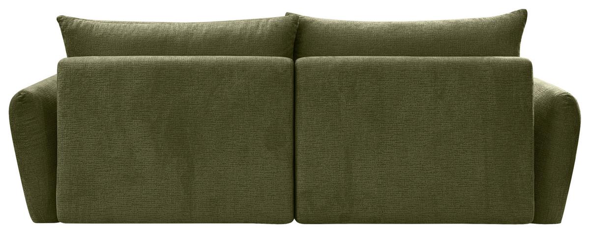 Trosjed Alia - maslinasto zelena/crna, Moderno, tekstil/plastika (254/74-94/119cm) - Premium Living