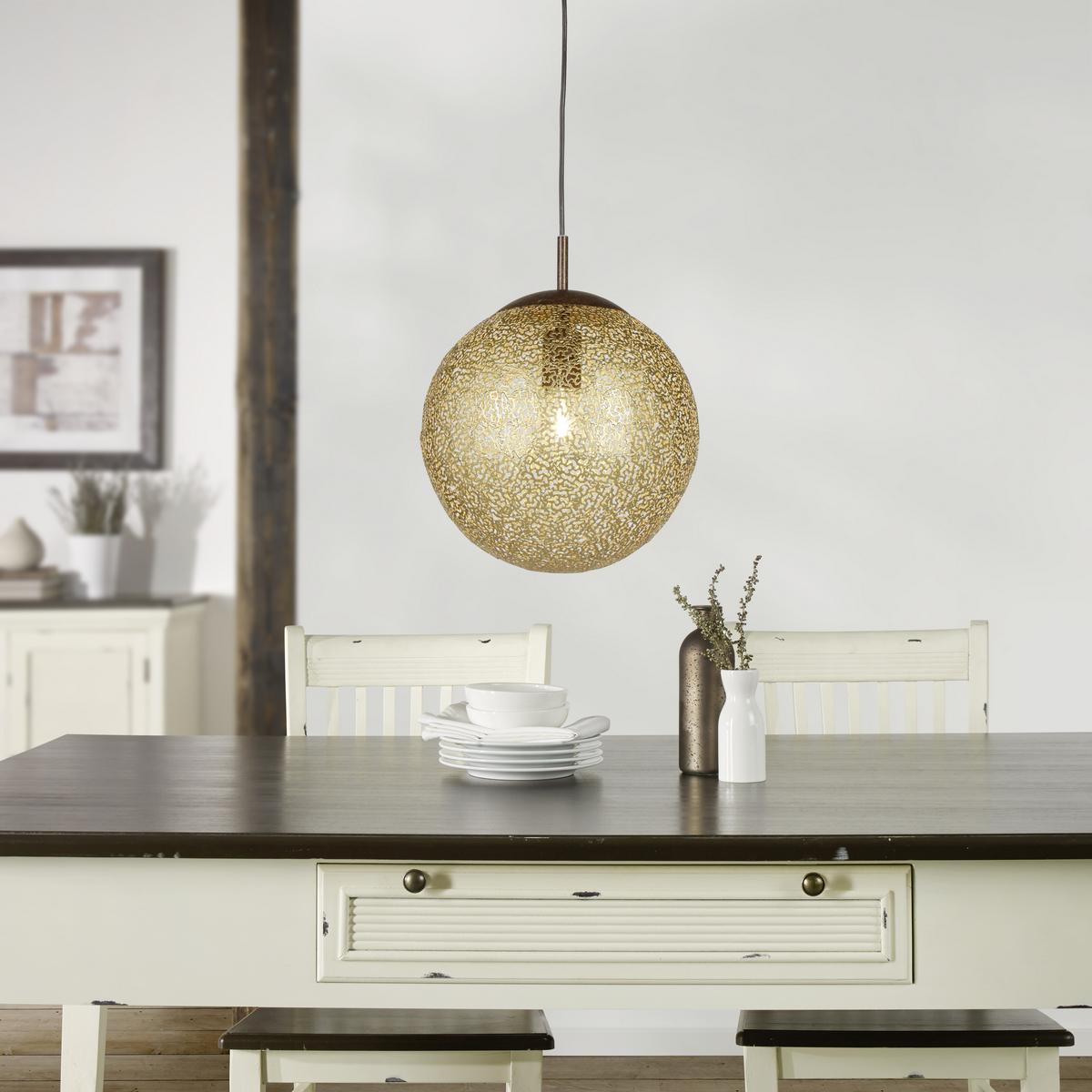 LAMPA WISZĄCA GRETA 2420-48 - kolor rdzawy, Lifestyle, metal (30/30/140cm) - Paul Neuhaus